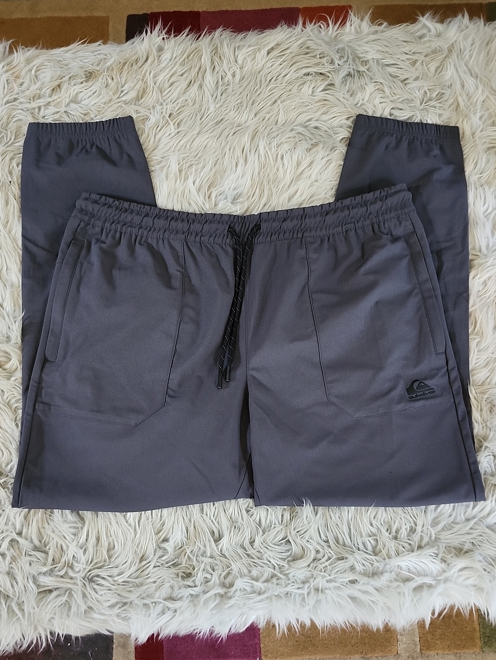 Quiksilver Men's Charcoal Gray Jogger Sweatpants- Size XL